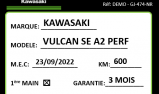 KAWASAKI VULCAN 650 S SE A2